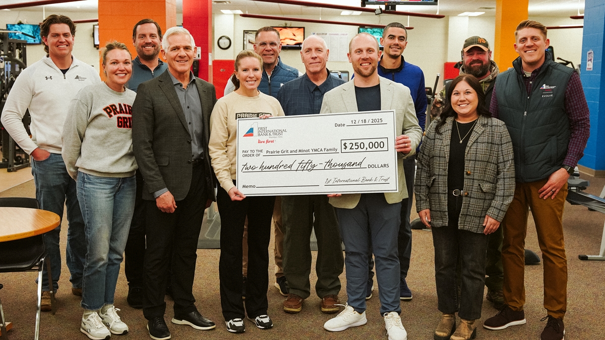 FIBT Announces $250,000 Gift to Prairie Grit and Minot YMCA